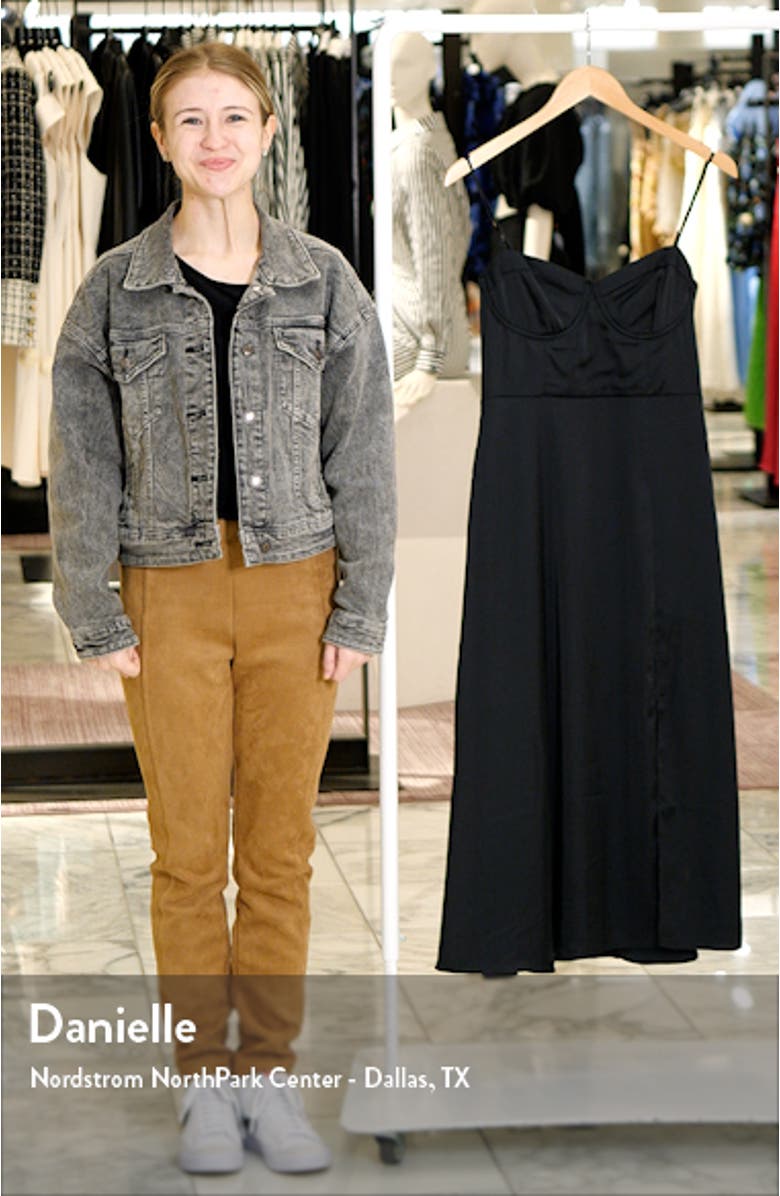 Bustier Satin Dress, sales video thumbnail