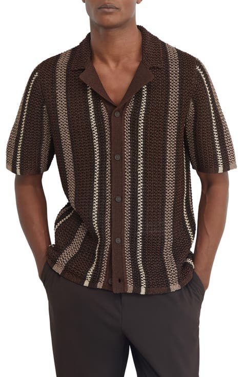 Farin Striped Short Sleeve Sweater