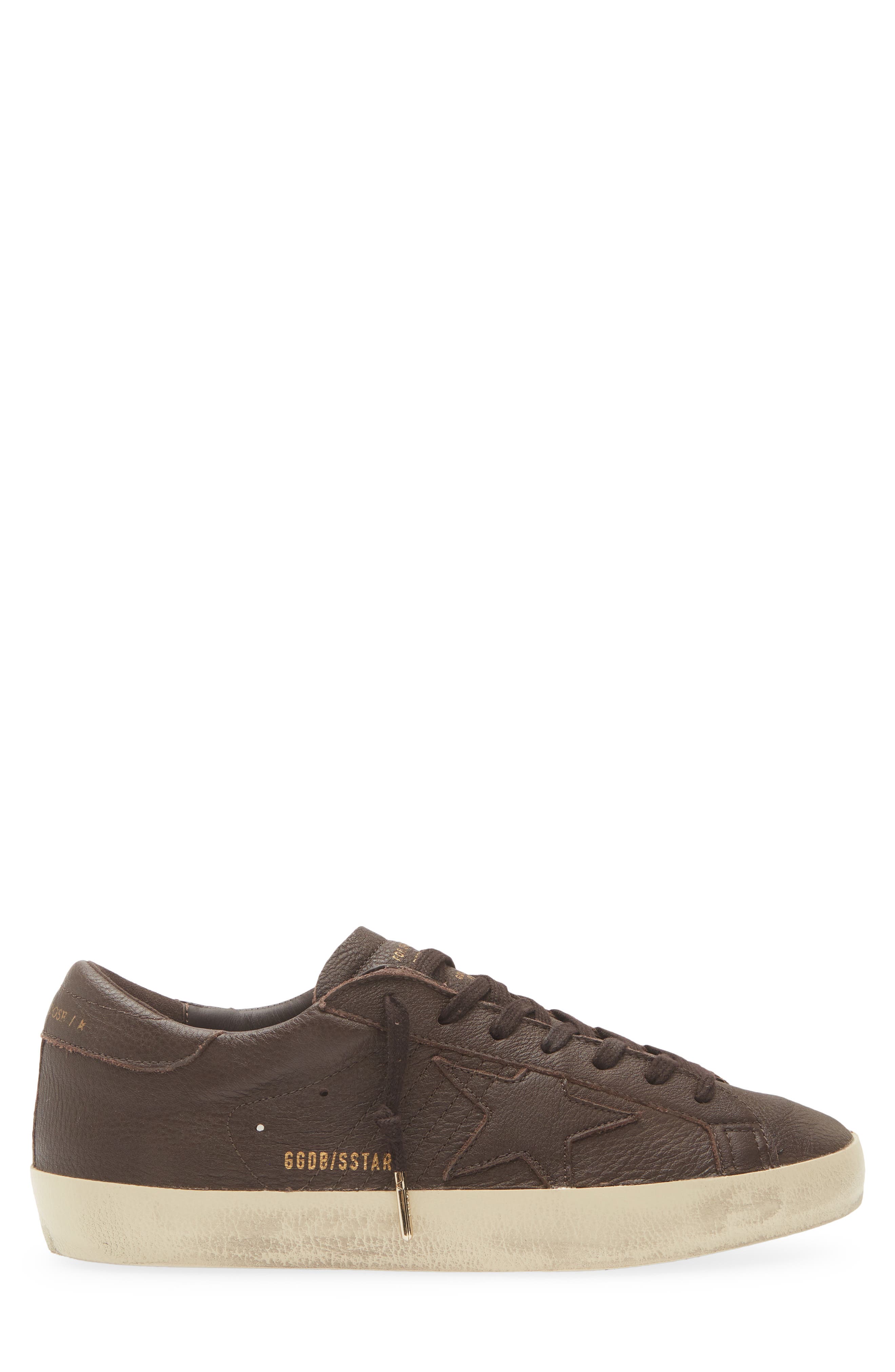 Super-Star Low Top Sneaker, Alternate, color, DARK BROWN