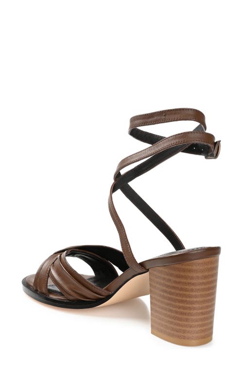 Journee Collection Freeda Ankle Strap Sandal In Brown