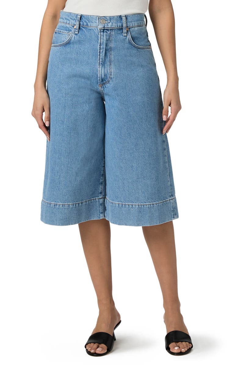 PAIGE Eva High Waist Gaucho Jeans, Main, color, Nalani