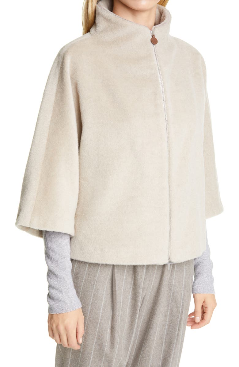 Fabiana Filippi Wool Blend Crop Jacket, Alternate, color, 