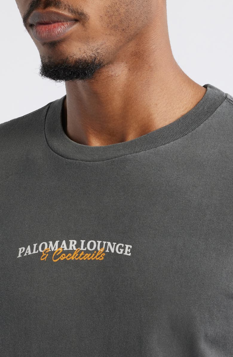 The Forecast Agency Palomar Lounge Cotton Graphic T-Shirt, Alternate, color, Washed Black