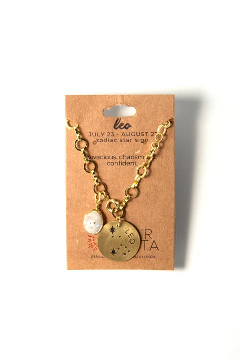 Zodiac Star Sign Necklace - Leo