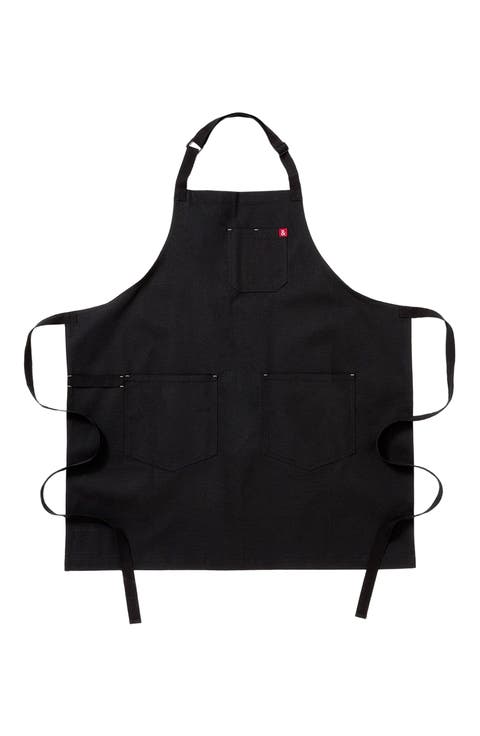 The Essential Apron - Caviar Black