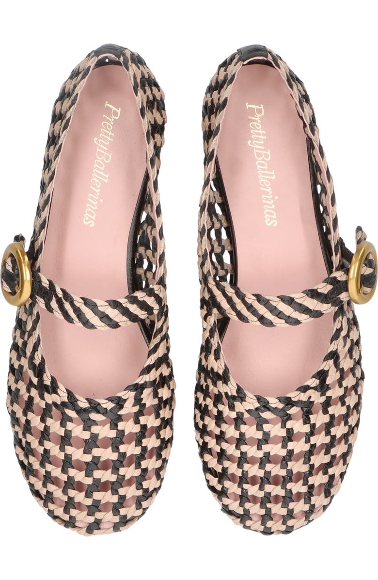 Pretty Ballerinas Woven Mary Jane, Alternate, color, Black