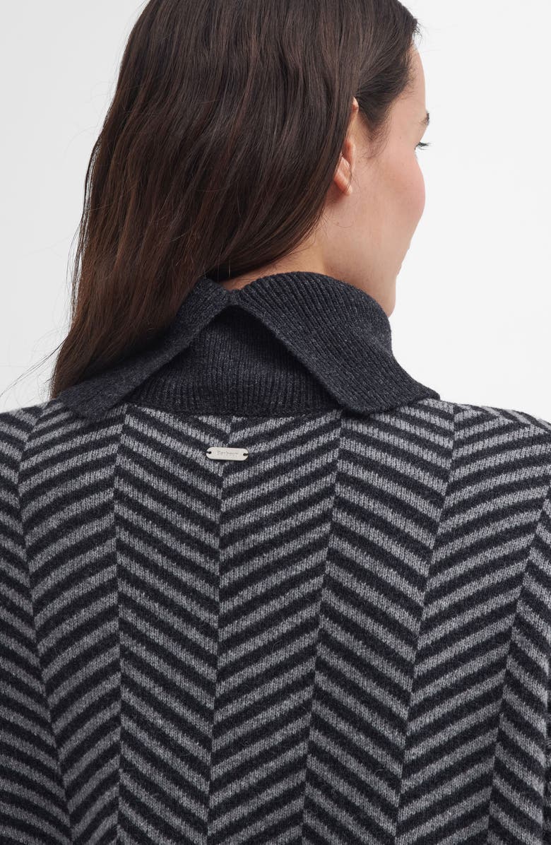 Barbour Aubrey Chevron Stitch Wool Blend Cowl Neck Sweater, Alternate, color, 