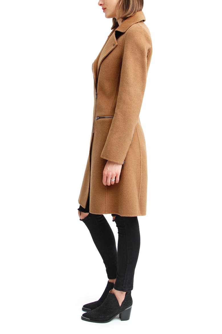 Last Chance Wool Blend Coat, Alternate, color, CAMEL