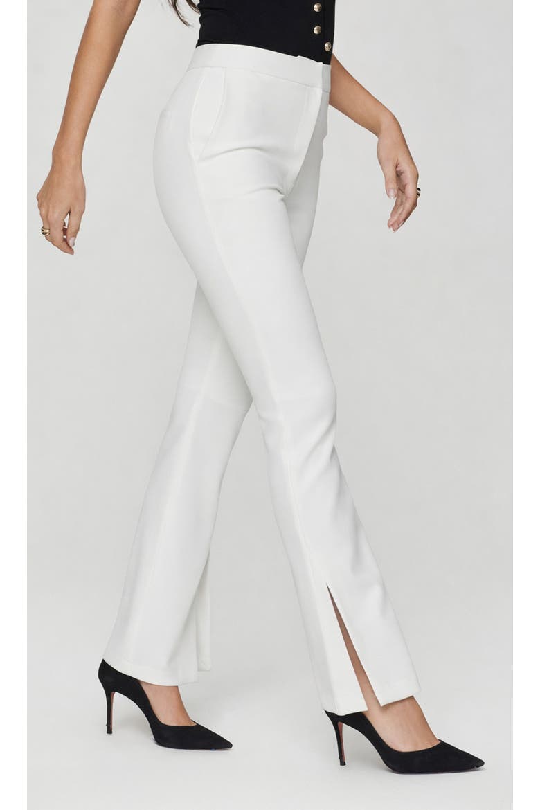 Benita Slit Pants, Alternate, color, White