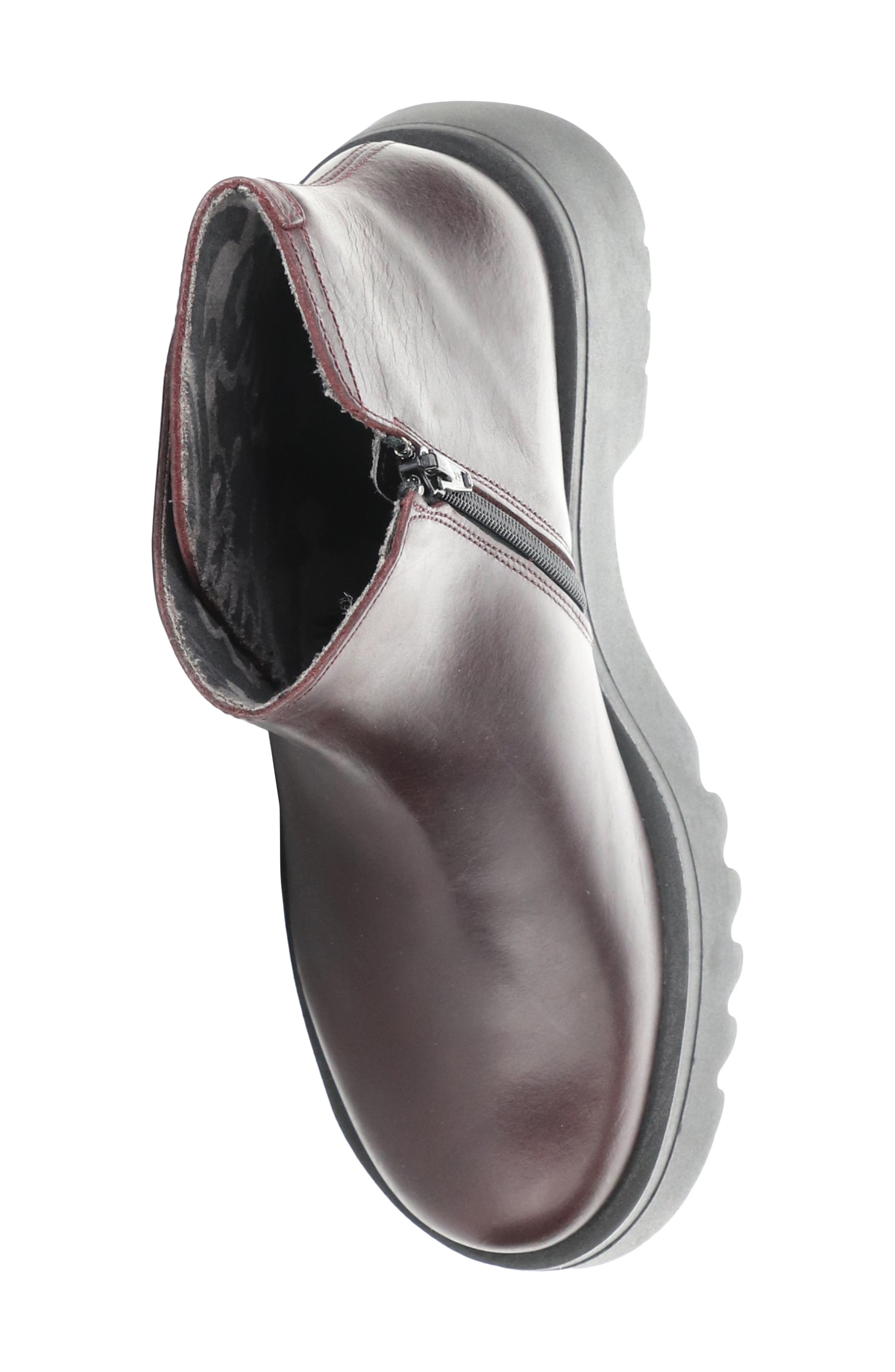 Mufe Platform Wedge Bootie, Alternate, color, WINE