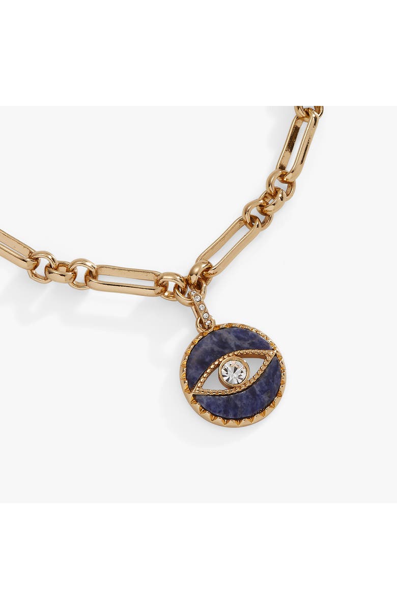 Alex and Ani Evil Eye Chain Bracelet, Alternate, color, Gold