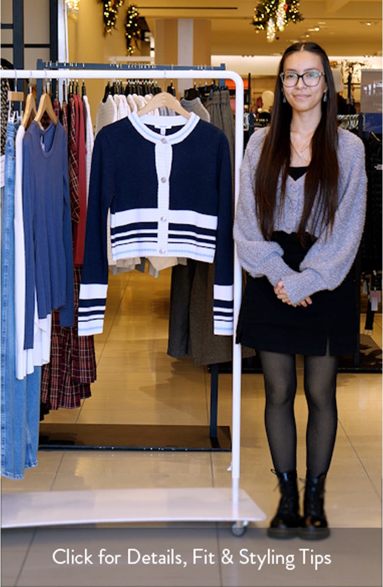 Sailor Stripe Cardigan, sales video thumbnail