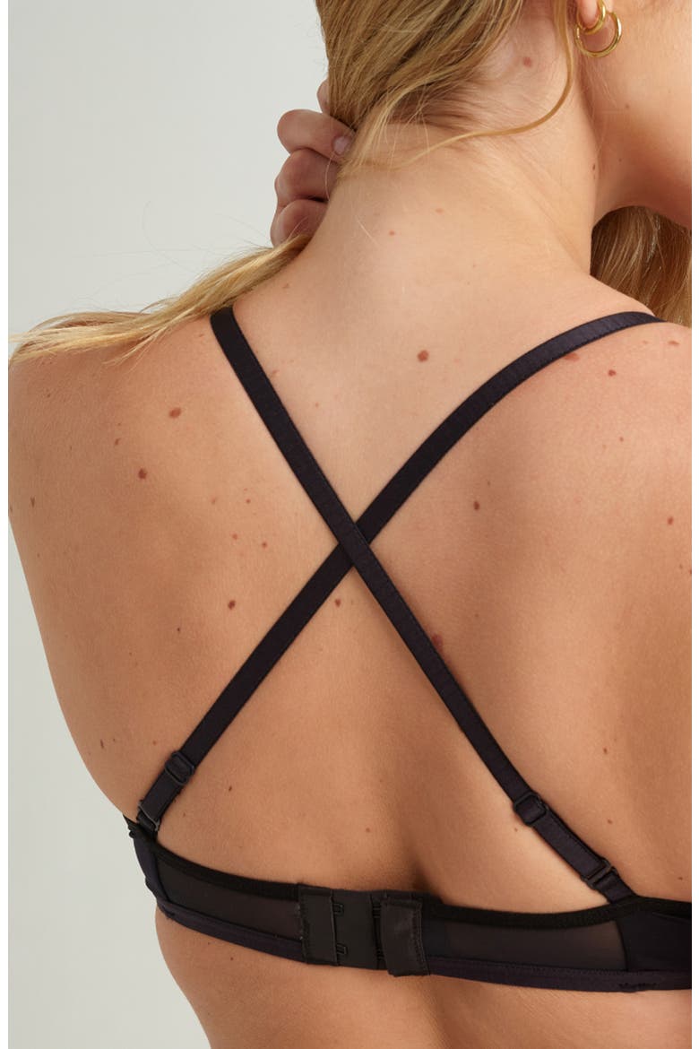 Mesh Bralette, Alternate, color, BLACK