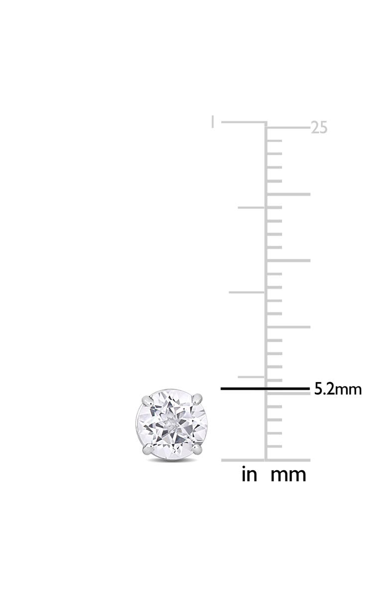 Julianna B. White Topaz Stud Earrings 14k White Gold, Alternate, color, 