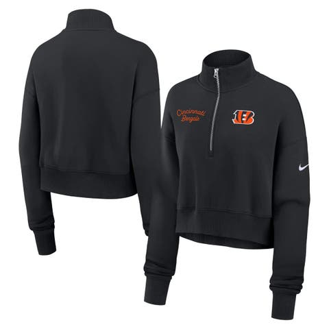 Women's Nike Black Cincinnati Bengals Primetime Phoenix Half-Zip Sweatshirt