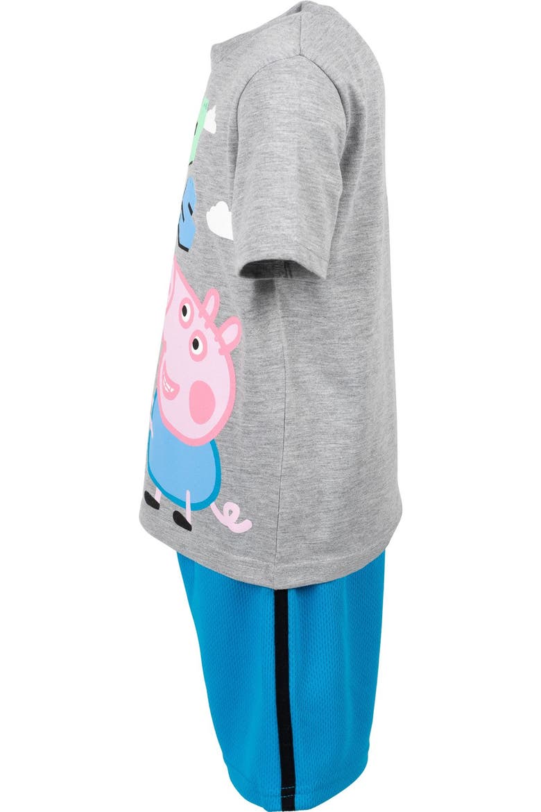 George Pig 2-Piece T-Shirt and Shorts Set, Alternate, color, George Pig Blue Grey