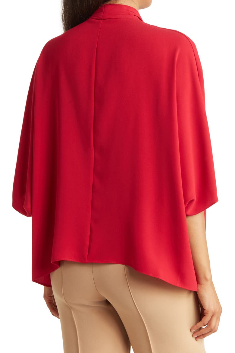 Concourse Surplice Neck Top, Alternate, color, SANGRIA