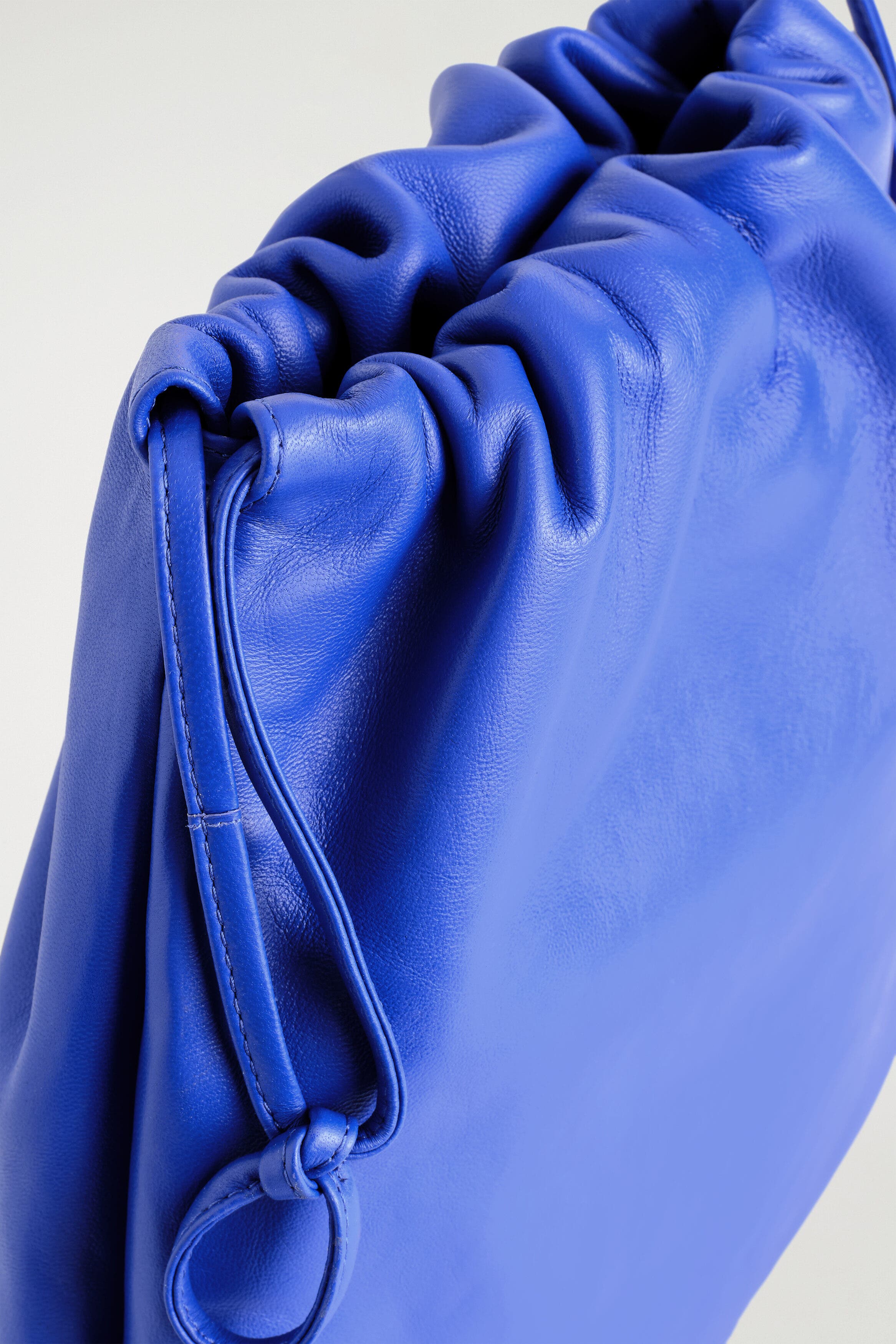 Drawstring Crossbody Bag - Leather, Alternate, color, COBALT BLUE