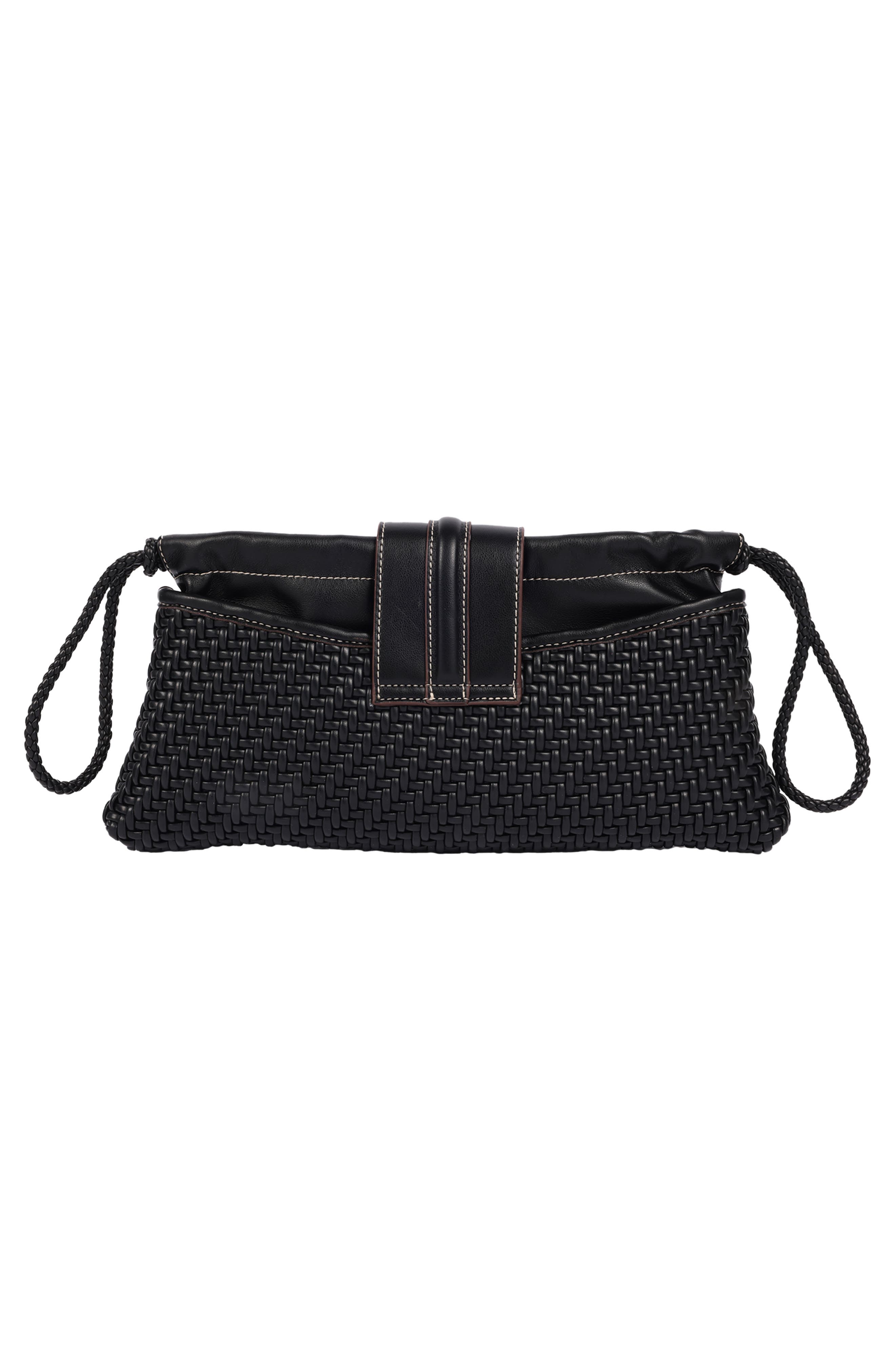 Leopard Band Shoulder Bag, Alternate, color, BLACK