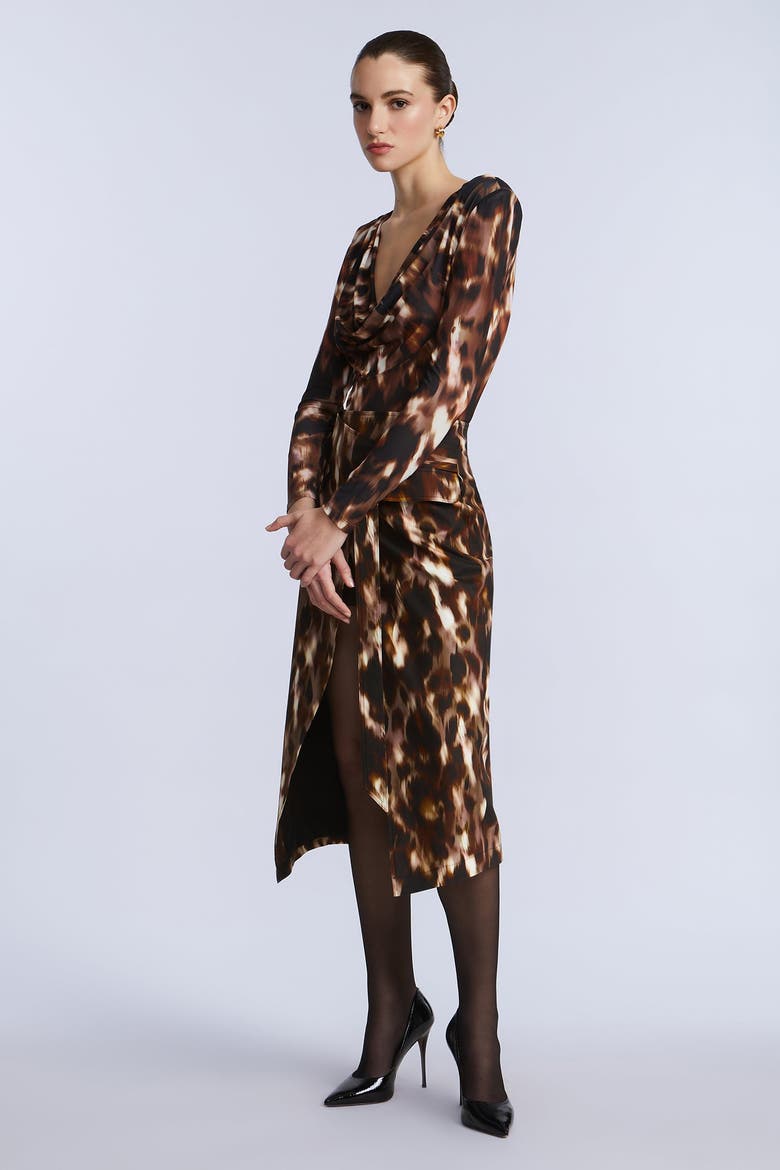 Printed Bodysuit, Alternate, color, Leopard Desert Palm Print