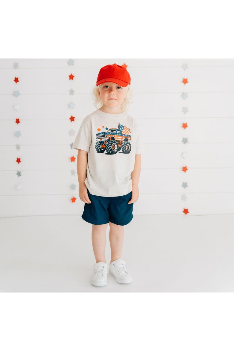 American Monster Truck Short Sleeve T-Shirt, Alternate, color, Natural Heather