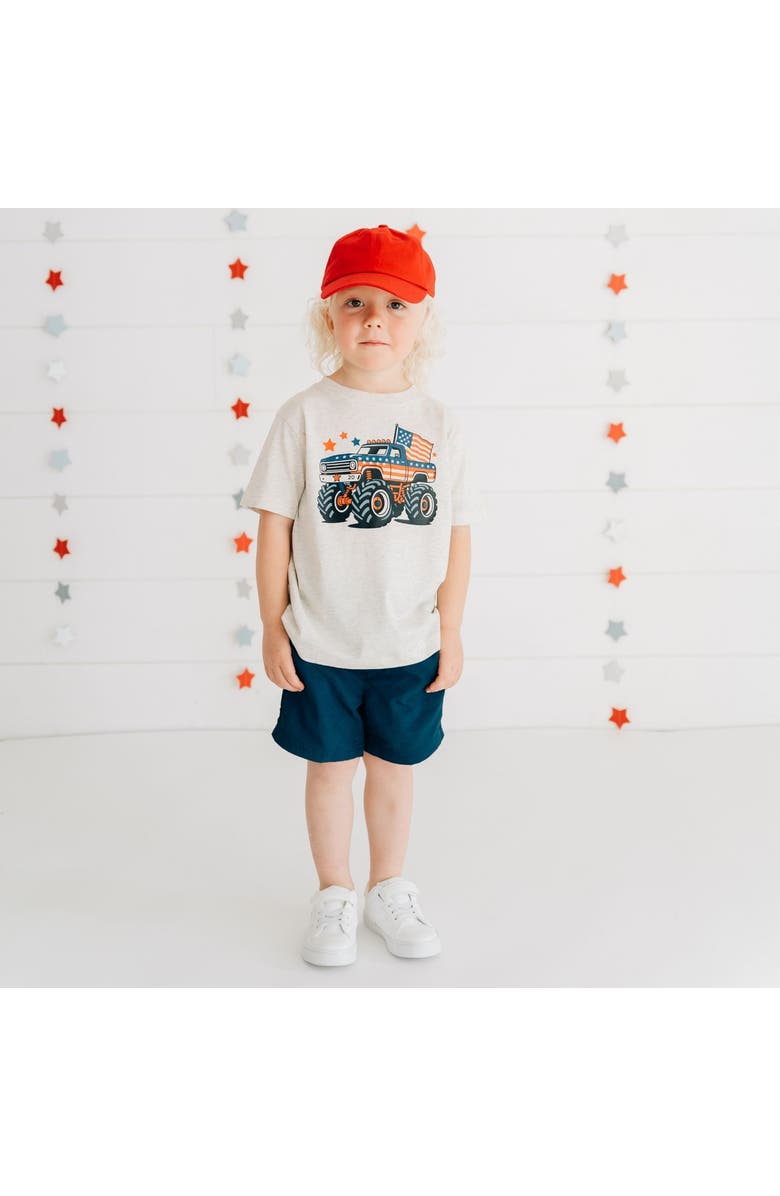 Sweet Wink American Monster Truck Short Sleeve T-Shirt, Alternate, color, Natural Heather