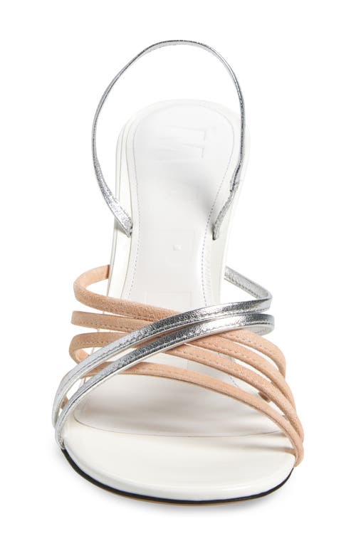 Marni New Wave Slingback Sandal In Z0937 White/pink/silver