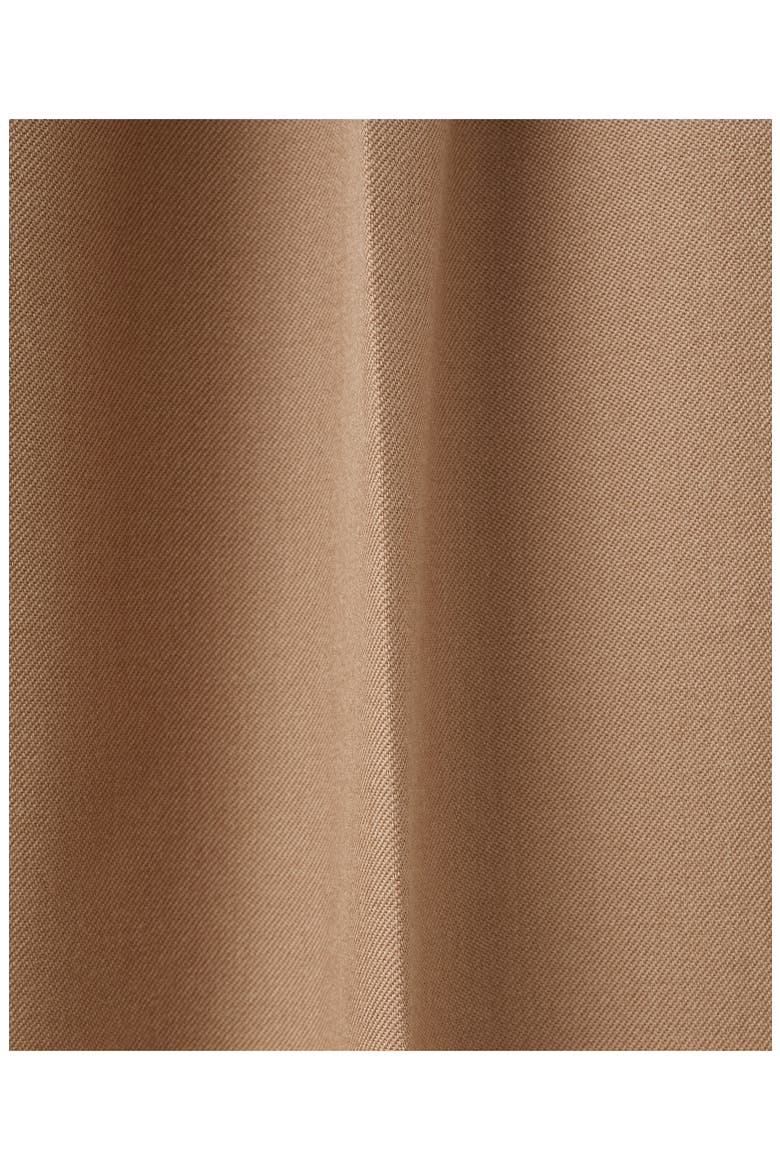 Selection Elastic Waist Straight Leg Wool Pants, Alternate, color, MEDIUM BROWN