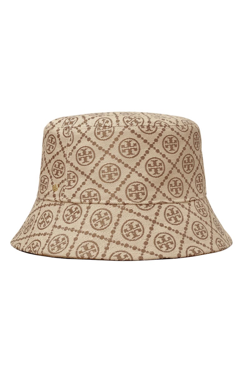 Tory Burch T Monogram Bucket Hat, Main, color, 