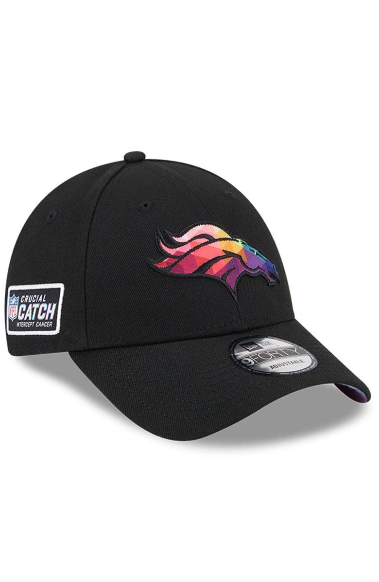 New Era Men's New Era  Black Denver Broncos 2023 NFL Crucial Catch 9FORTY Adjustable Hat, Main, color, 