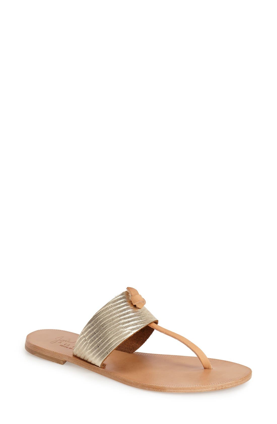 a la Plage 'Nice' Flip Flop, Main, color, PLATINUM