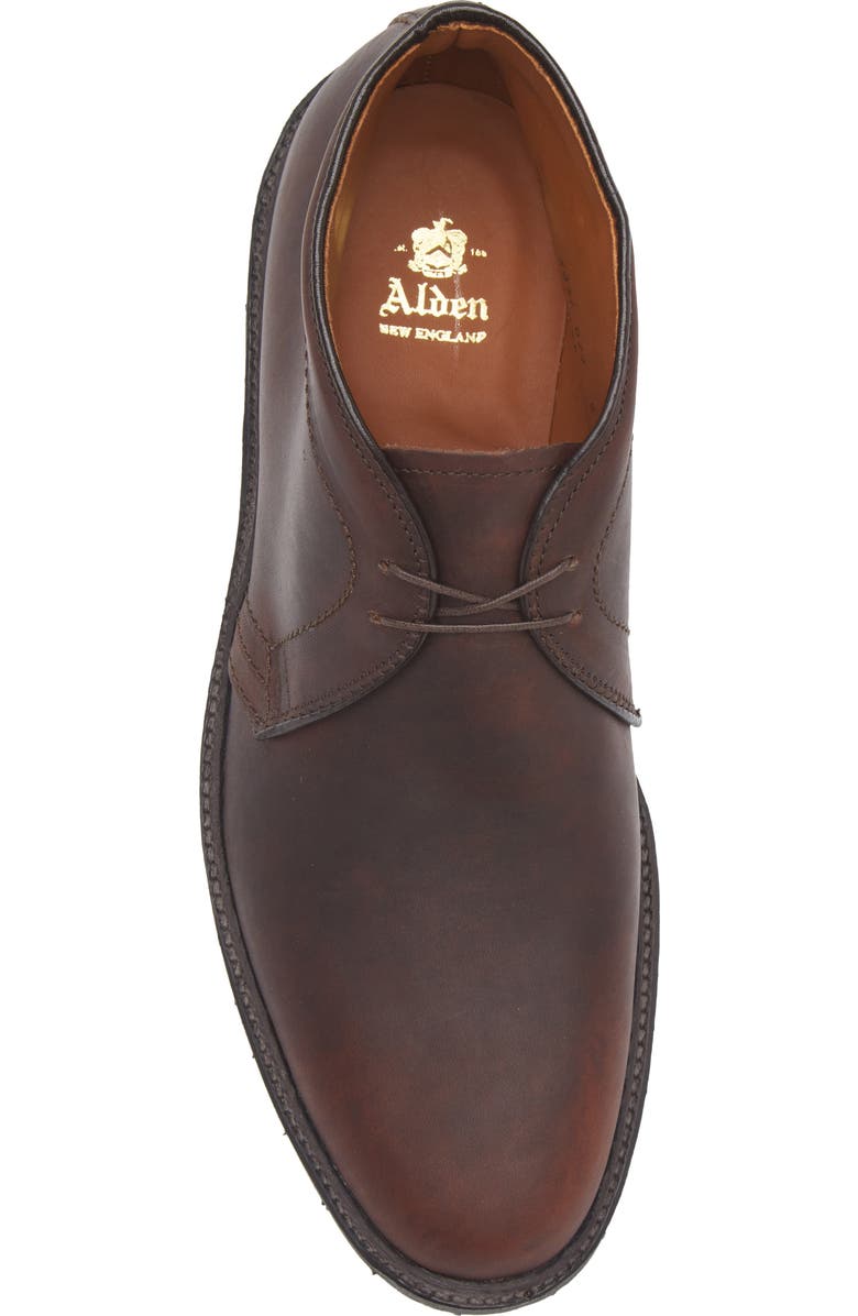 Alden Burnished Chukka Boot, Alternate, color, Dark Brown Kudu