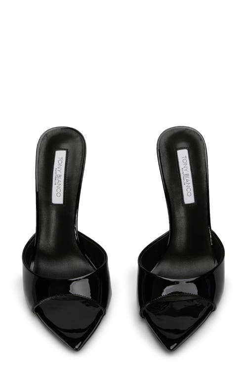 Tony Bianco Malibu Mule In Black Patent