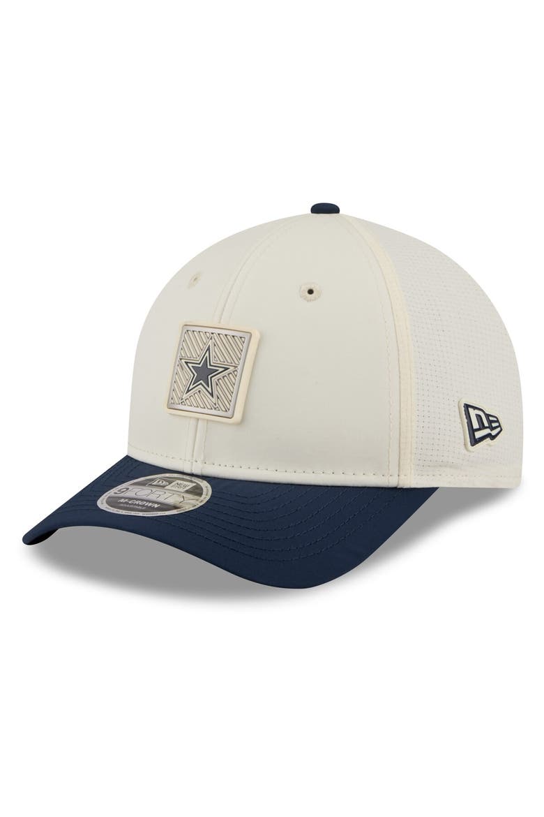 Men's New Era  Cream/Navy Dallas Cowboys 2026 NFL Training Camp 9FORTY Adjustable Hat, Alternate, color, Cream