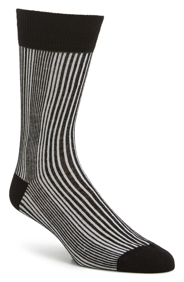 Topman Pinstripe Socks, Main, color,