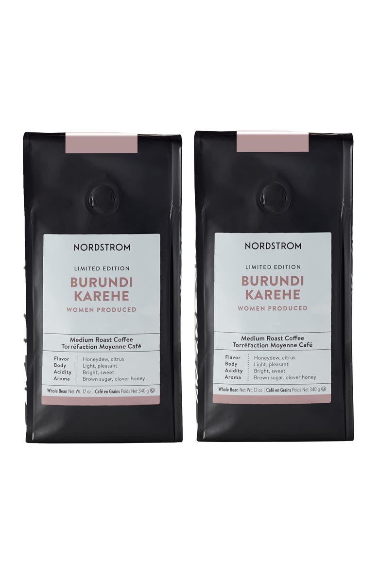 Burundi Medium Roast 2-Pack Whole Bean Coffee, Main, color, BROWN