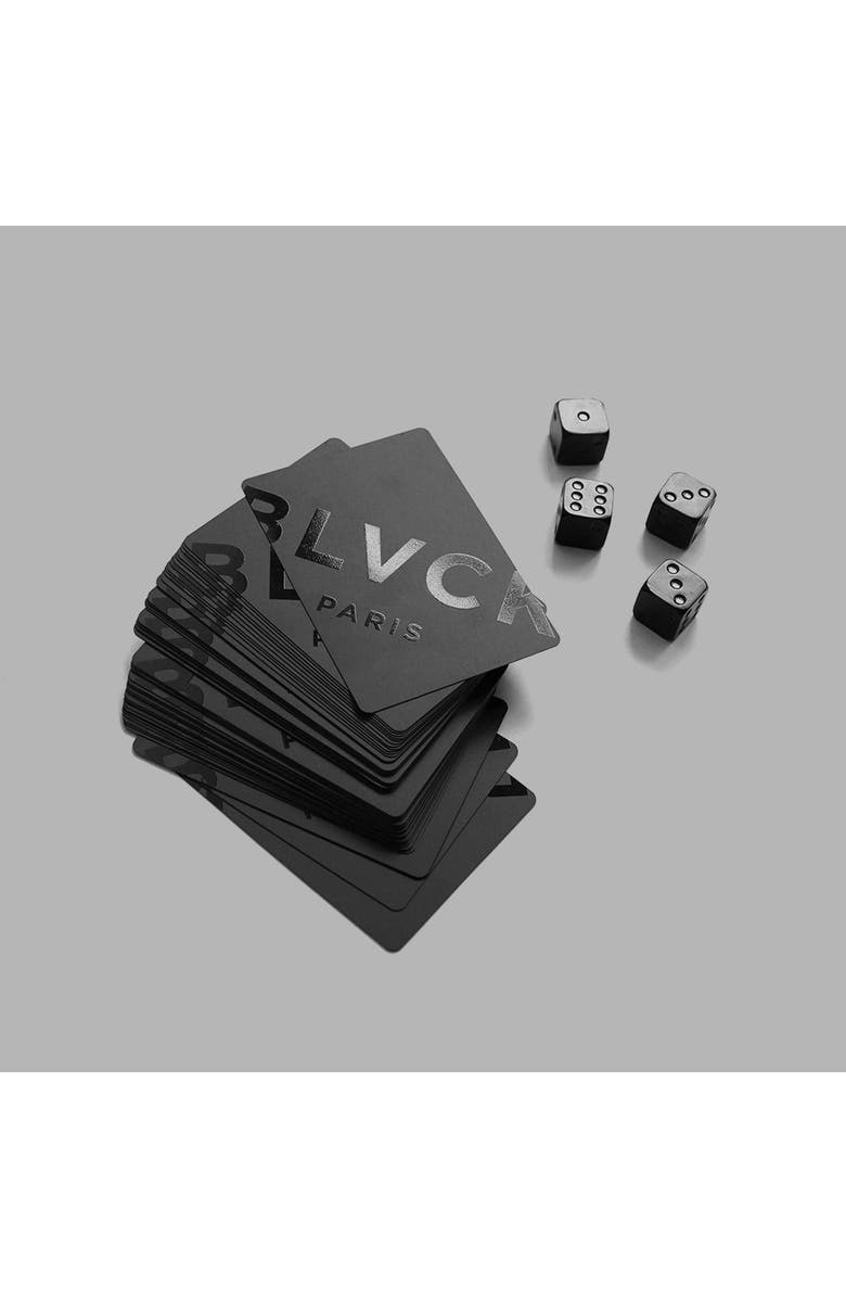 Blvck Paris Blvck Playing Cards, Alternate, color, Black