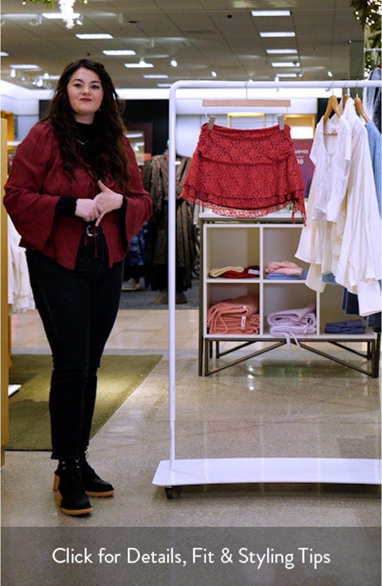 Ruby Ruffle Lace Miniskirt, sales video thumbnail