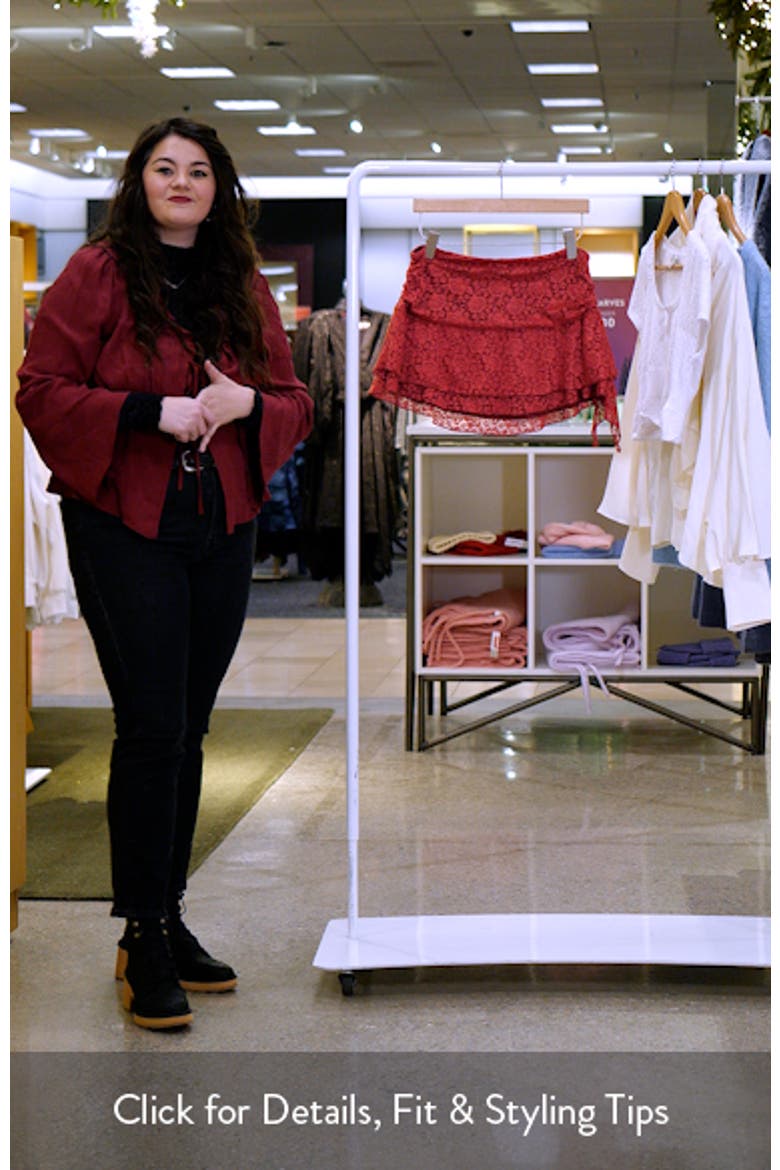 Ruby Ruffle Lace Miniskirt video