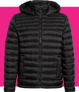Michael Kors Verizon Water Resistant Hooded Packable Jacket