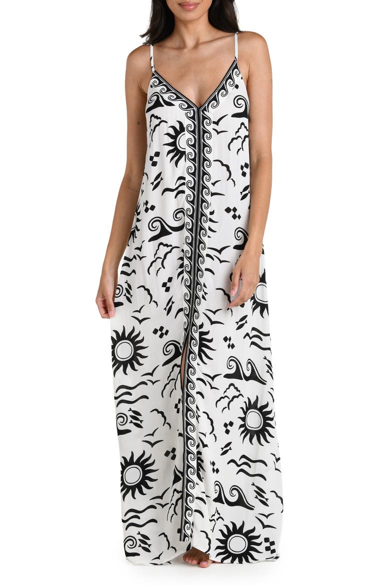 Waves of Rio Maxi Dress, Main, color, IVORY