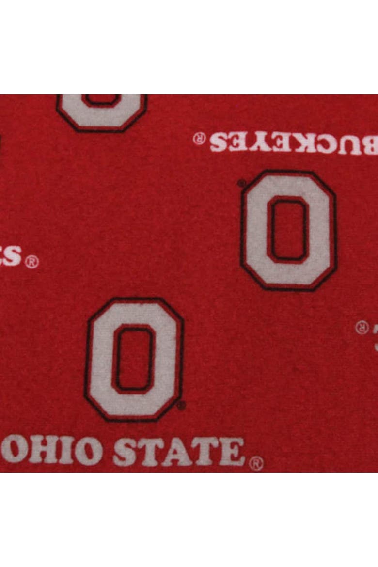 Ohio State Buckeyes Youth Scarlet Team Logo Flannel Pajama Pants, Alternate, color, Scarlet