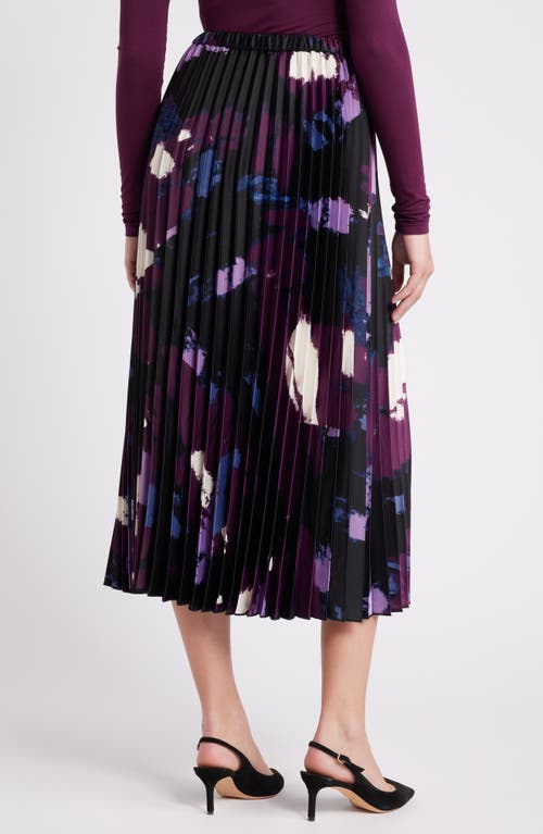 ANNE KLEIN ANNE KLEIN ABSTRACT PRINT PLEATED SKIRT 
