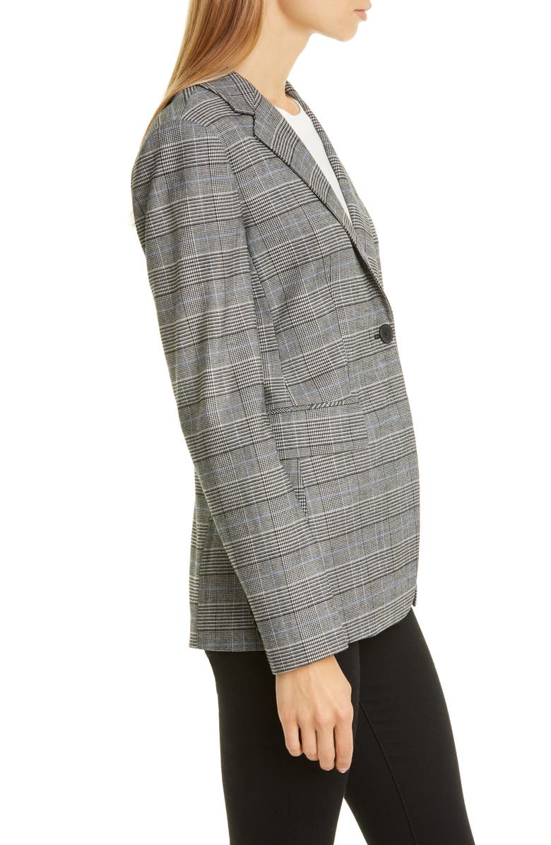 Nordstrom Signature Windowpane Check Single Button Blazer, Alternate, color, 