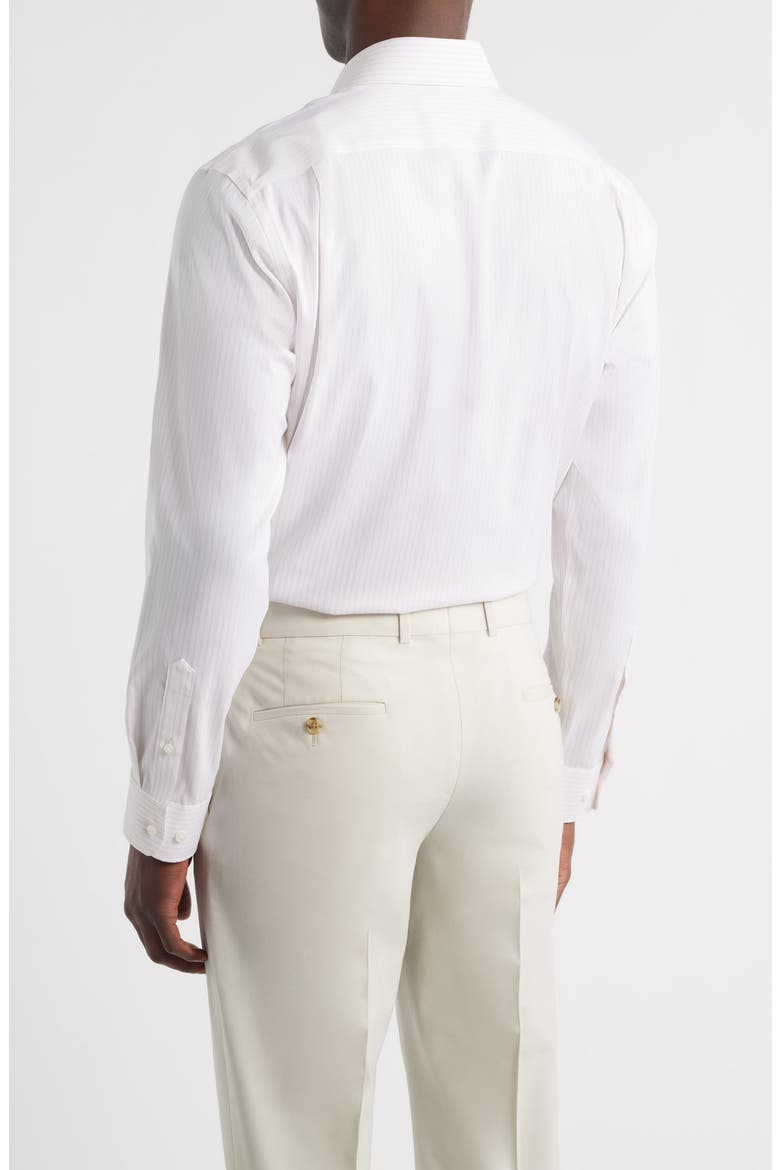 Trim Fit Premium Performance Dress Shirt, Alternate, color, PINK IVORIS STRIPE