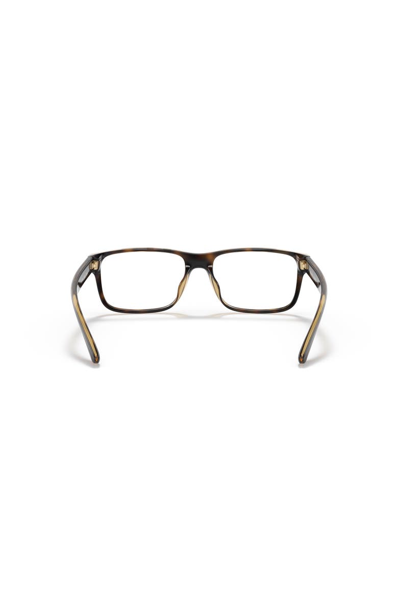 Polo Ralph Lauren 55mm Rectangle optical glasses, Alternate, color, Tortoise