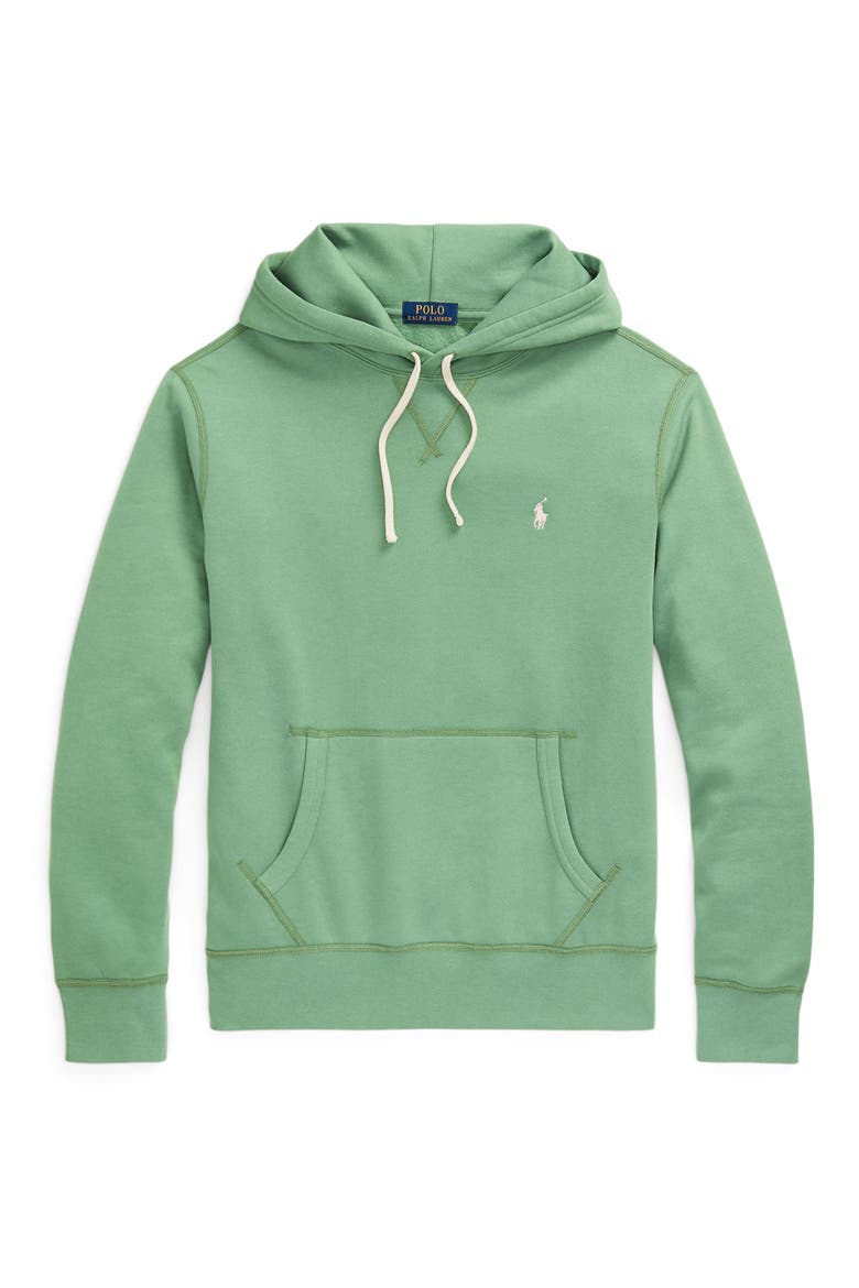 The RL Fleece Hoodie, Alternate, color, OUTBACK GREEN