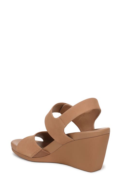 Naturalizer Imani Slingback Platform Wedge Sandal In Cookie Dough