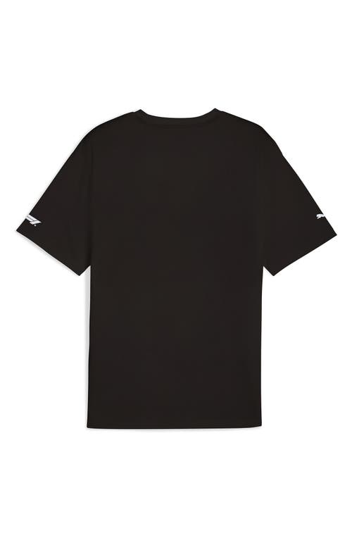 Puma F1 Essentials Cotton Graphic T-shirt In Black