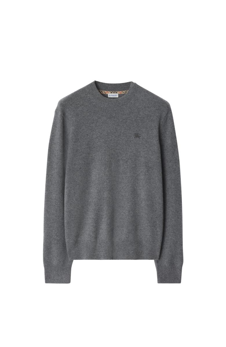 Burberry Cashmere Blend Sweater, Alternate, color, Grey